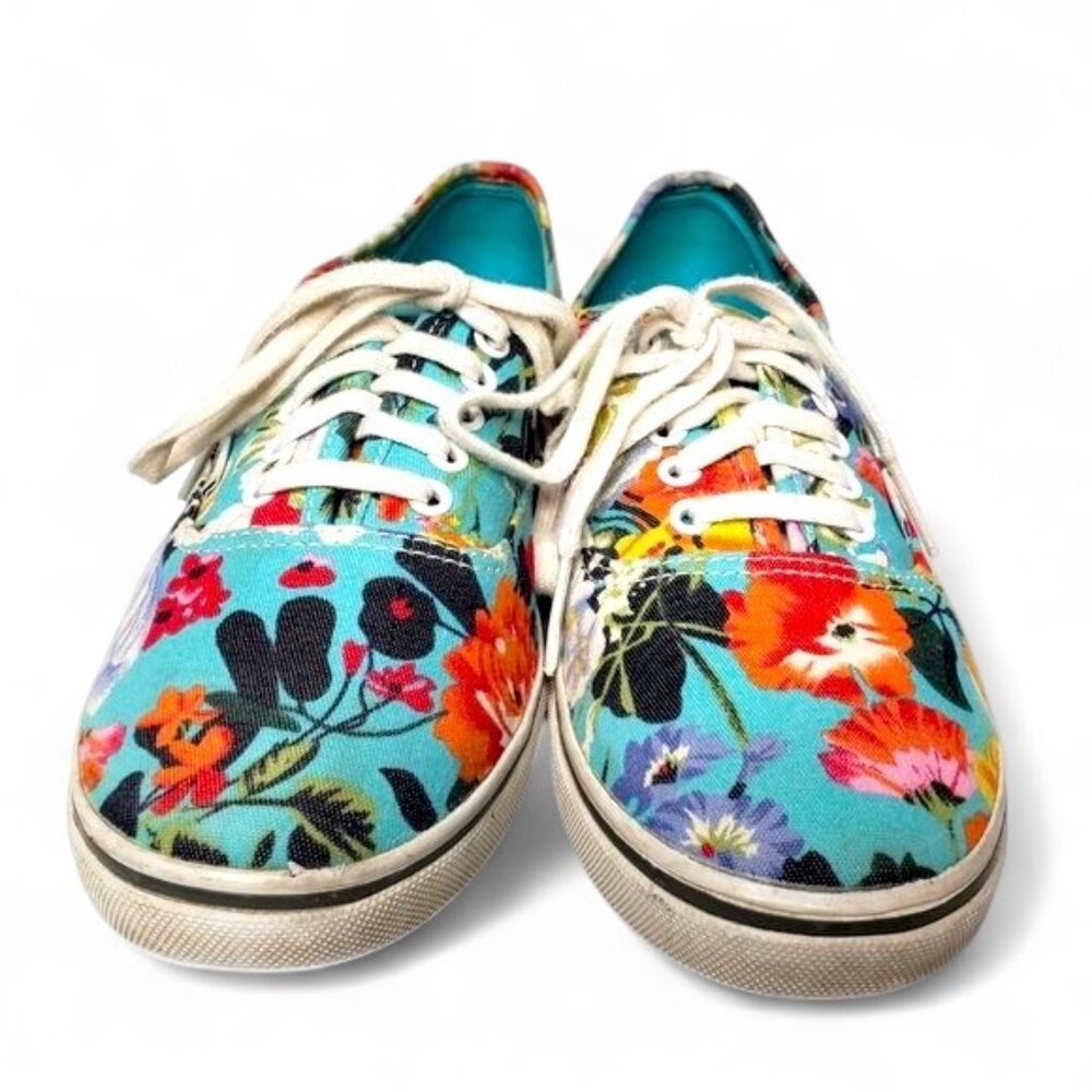 Vans Lo‎ Pro Floral Lace Up Sneakers Women's Tropical Garden Hawaiian Beach W8.5